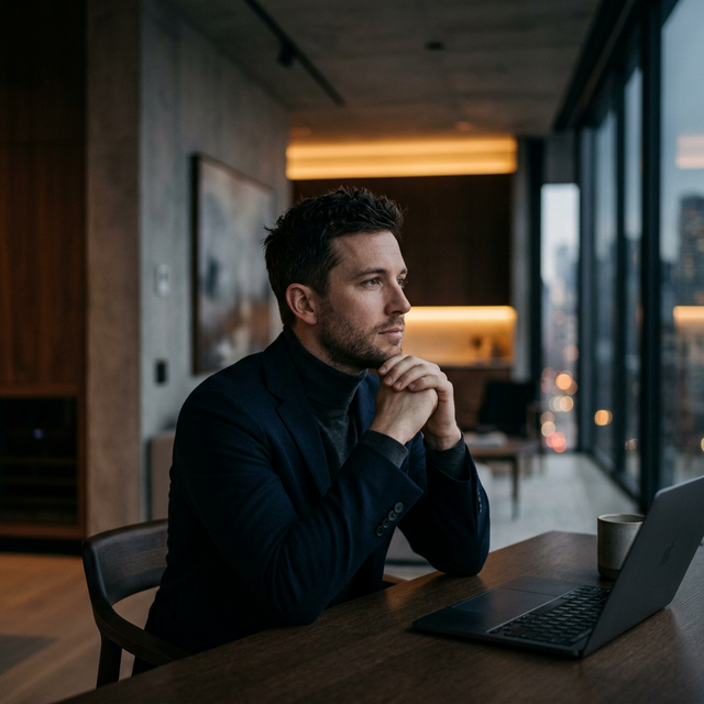 Profesional reflexionando